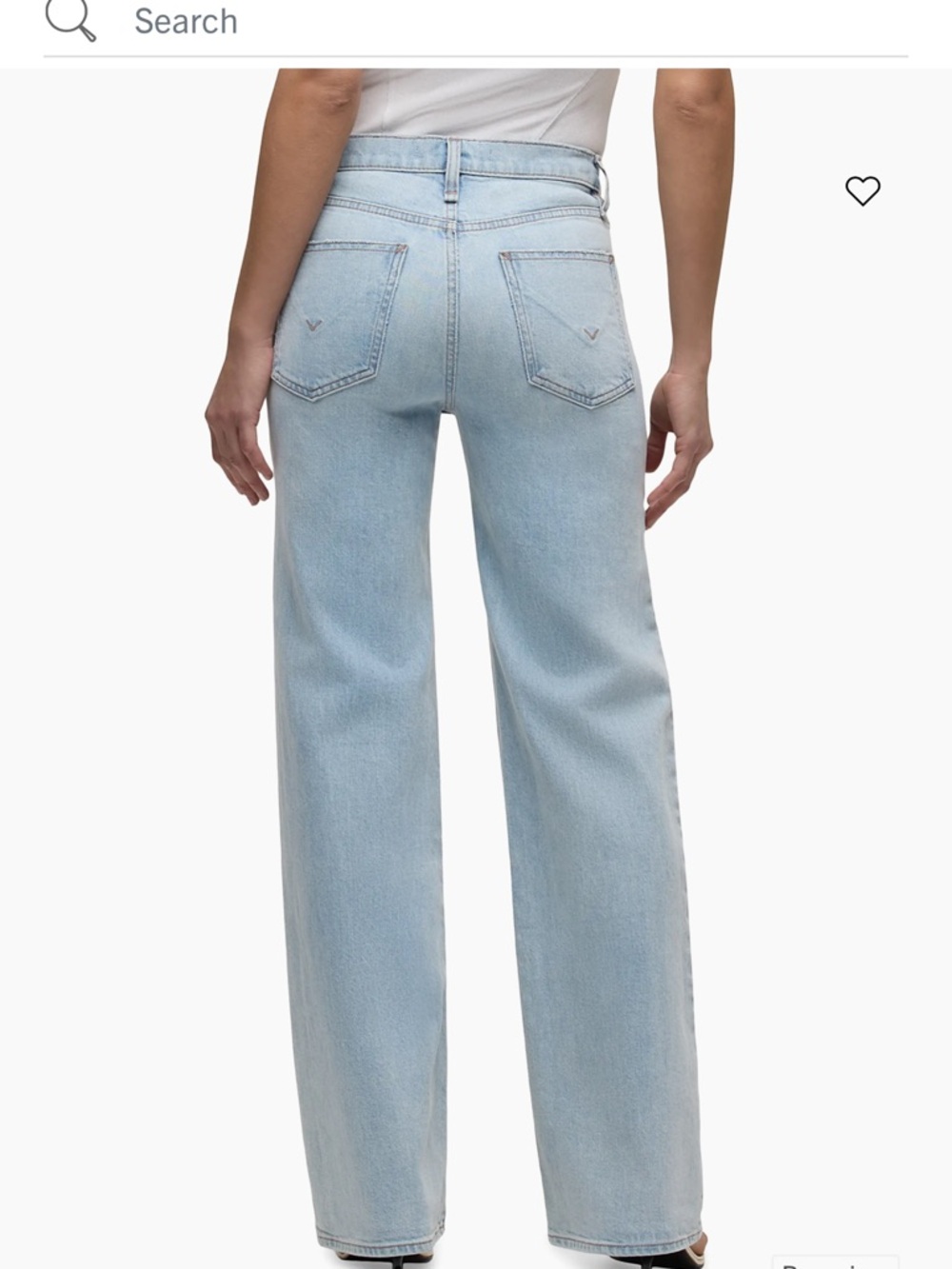 Hudson Jeans (Rosie) Pale Blue High-Rise Straight Leg Jeans Size 27 - Picture 11 of 14